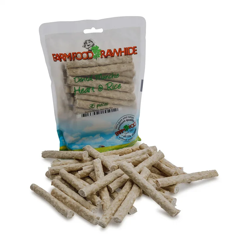 FARM FOOD RAWHIDE DENTAL MUNCHIE HART (35ST)
